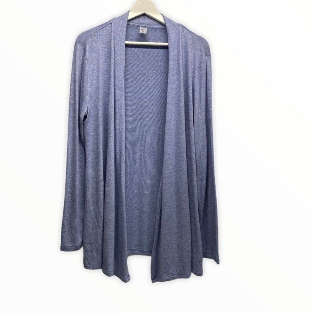 Gap Body Blue Heather Open Front Cardigan size Medium